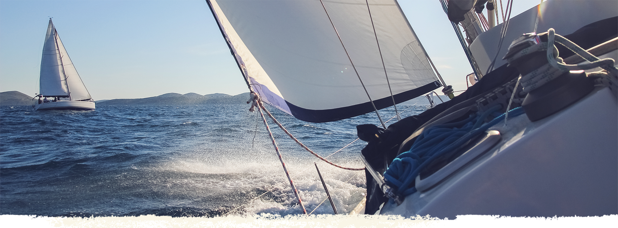sailboat waves perspective
